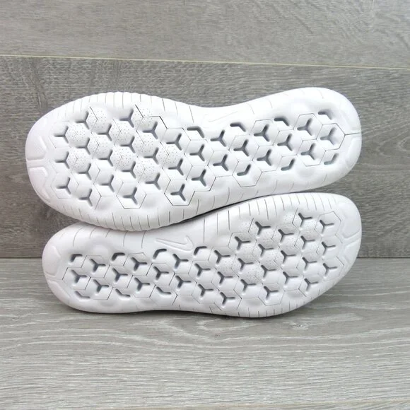Nike Free RN Flyknit 2018 Womens Size 7.5 Running Shoes White NEW - Picture 12 of 14